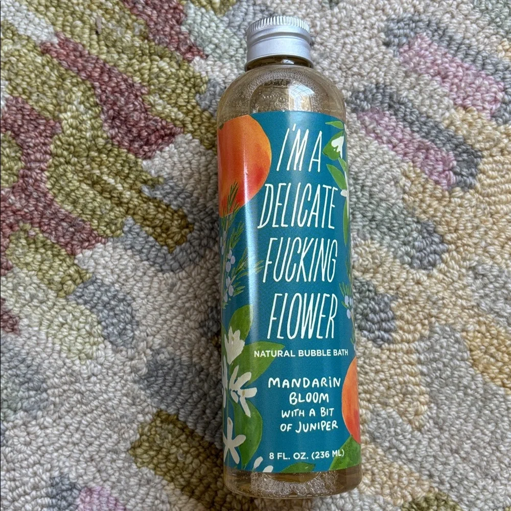 🍦HOST PICK🍦Blue Q I’m a Delicate F’ing Flower Bubble Bath Mandarin Bloom NWT